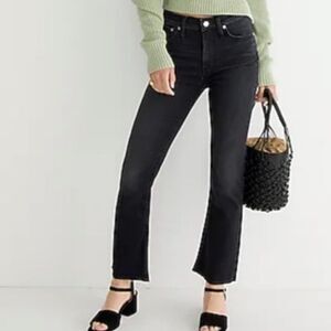 J.Crew 9" demi-boot crop jean in Charcoal wash 26